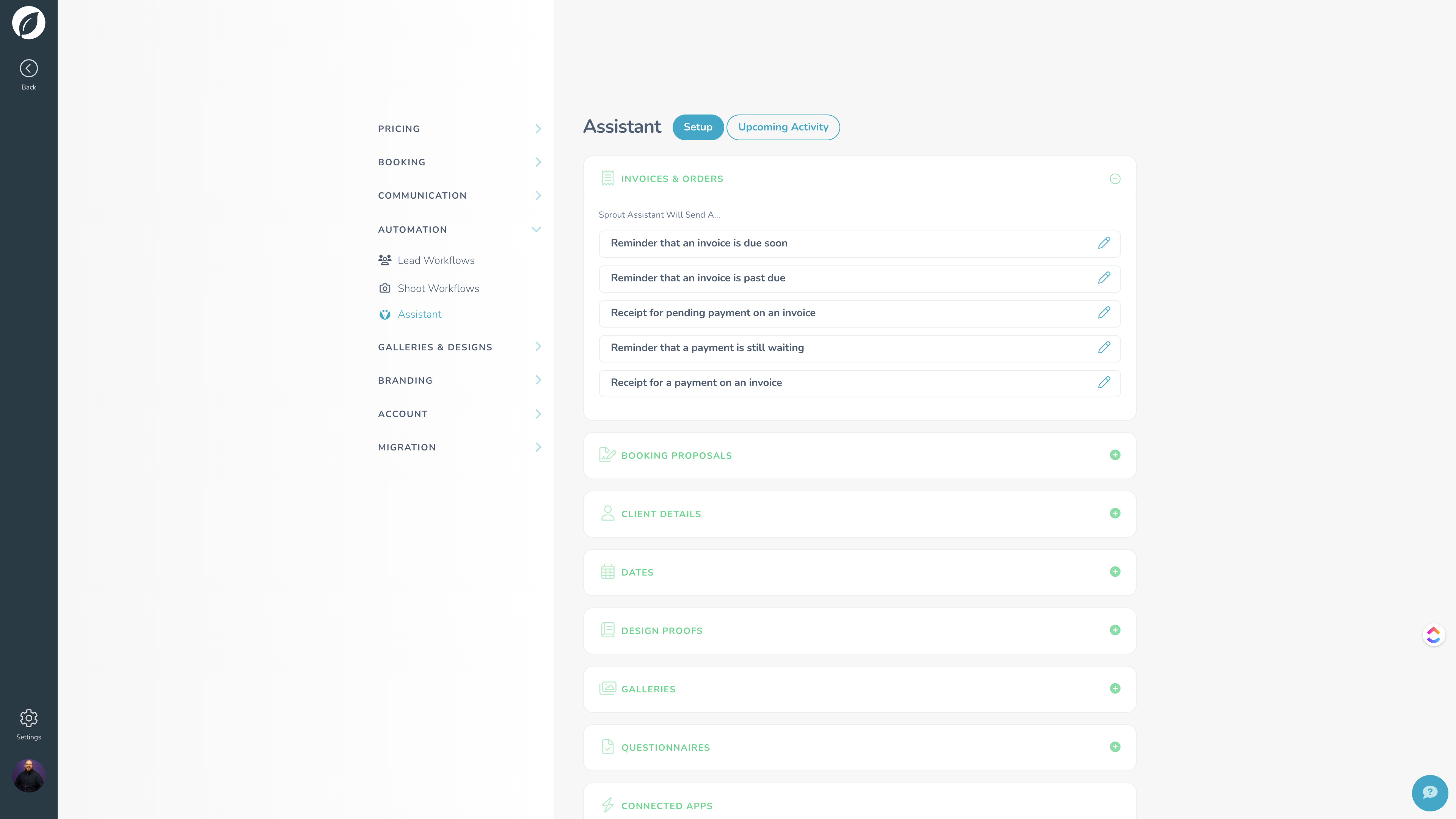 screenshot of Sprout Studio